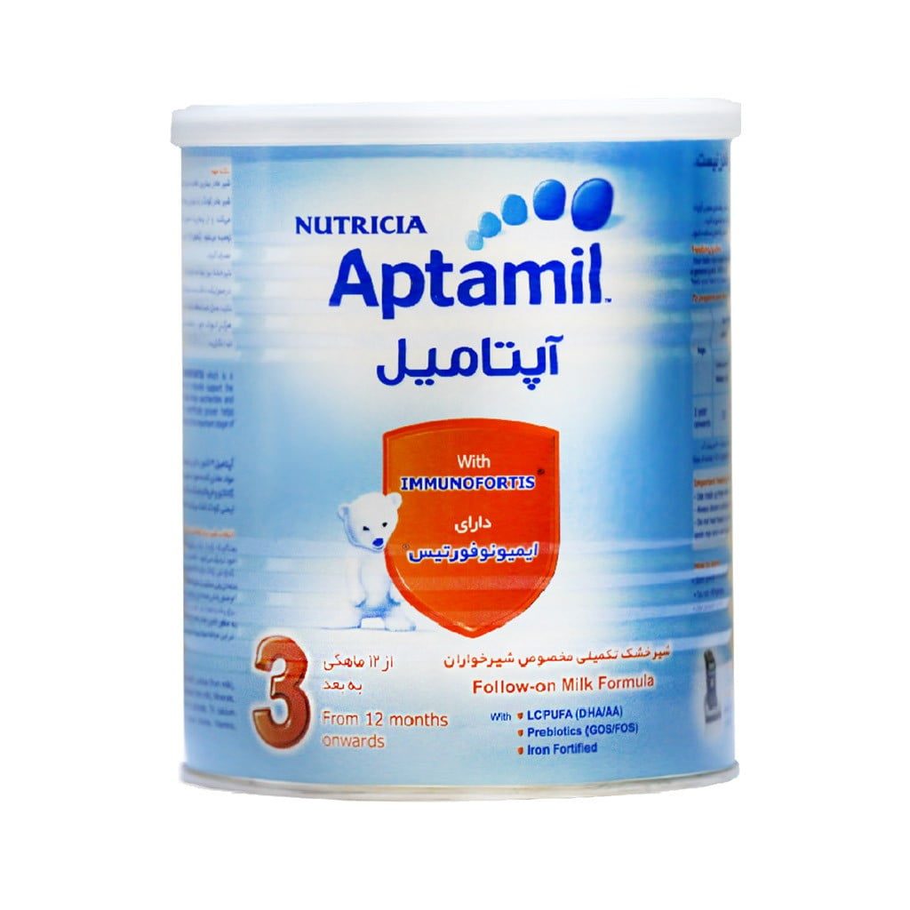 شیر خشک آپتامیل 3 نوتریشیا از 12 ماهگی به بعد 400 گرم