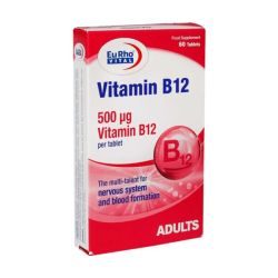 قرص ویتامین B12 یوروویتال 60 عدد