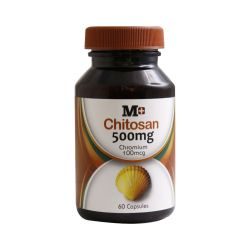 M plus Chitosan 500 mg 60 Caps